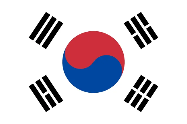 Bandera de Corea del Sur
