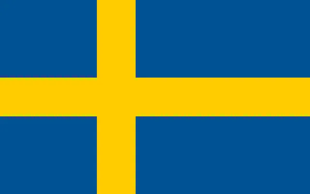 Bandera de Suecia