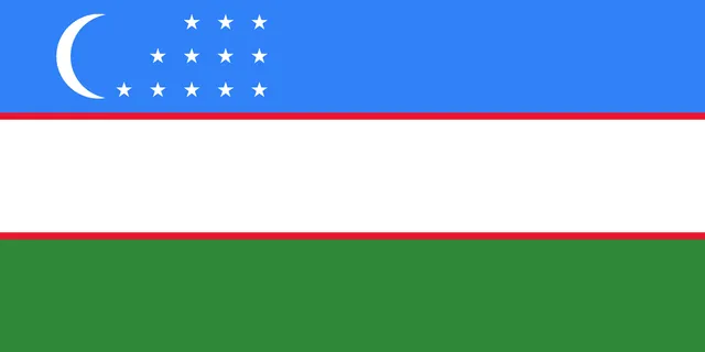 Bandera de Uzbekistán