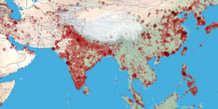 India tiene una densidad muy alta de población